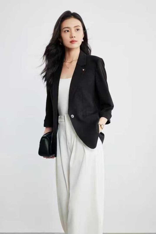 I am the Boss Blazer in Black
