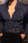 Dragonfly Royale Jacquard Shirt - Navy