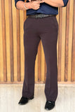 Japanese Bootcut Trouser - Brown