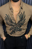 Falcon Legacy Jacquard Shirt - CAMEL