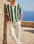 Juhu Striped Knitted Shirt - Green