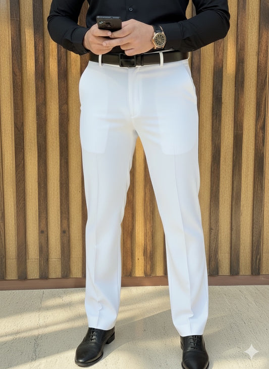 Japanese Bootcut Trouser - White