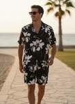 BOLDFloral Abstract Coord set - BLACK