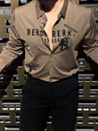 Dubai Charm Jacquard Shirt - CAMEL