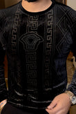 Velvet Swarovski Versac Print Sweatshirt
