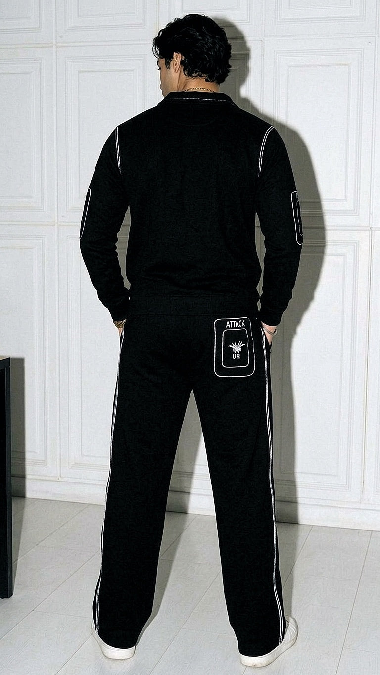 Havoc Embroidery Premium Tracksuit - Black