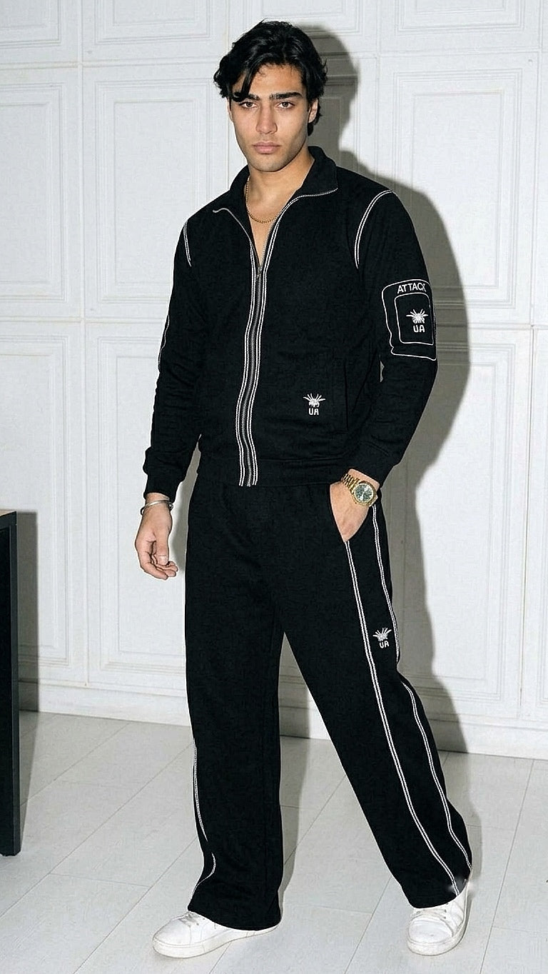 Havoc Embroidery Premium Tracksuit - Black