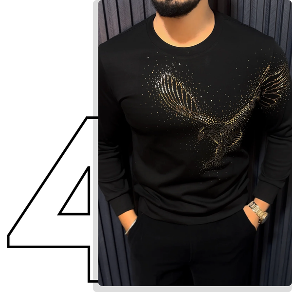 Falcon Swarovski Sweatshirt - Black