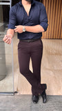 Japanese Bootcut Trouser - Brown