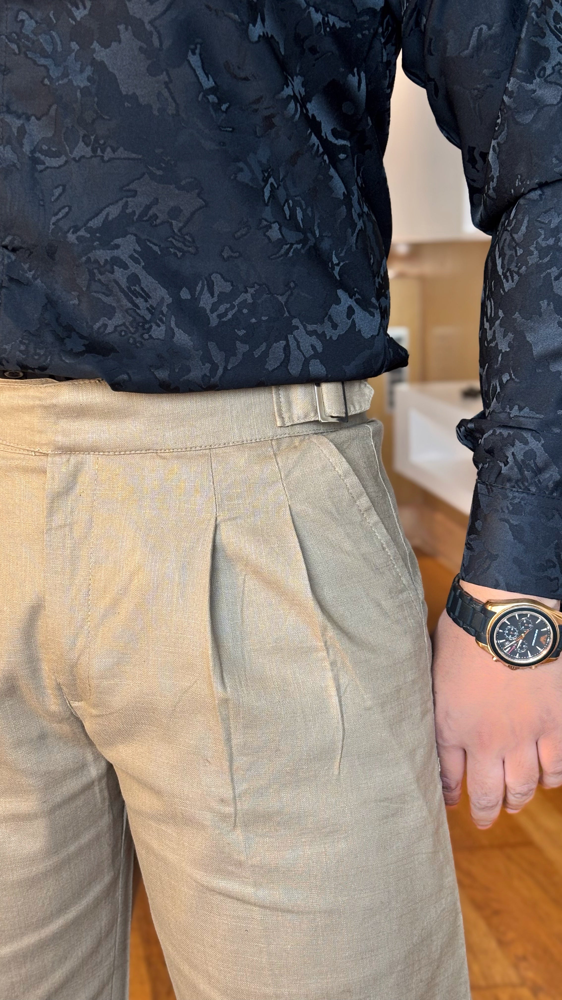 Gurkha Pants Classic Buckle - Beige