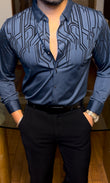Electrify Jacquard Shirt - NAVY