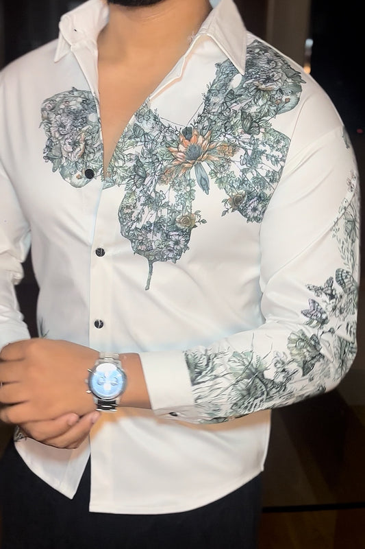 Royal Wings Shacket - White