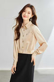 Golden Draped Shirt - GOLDEN