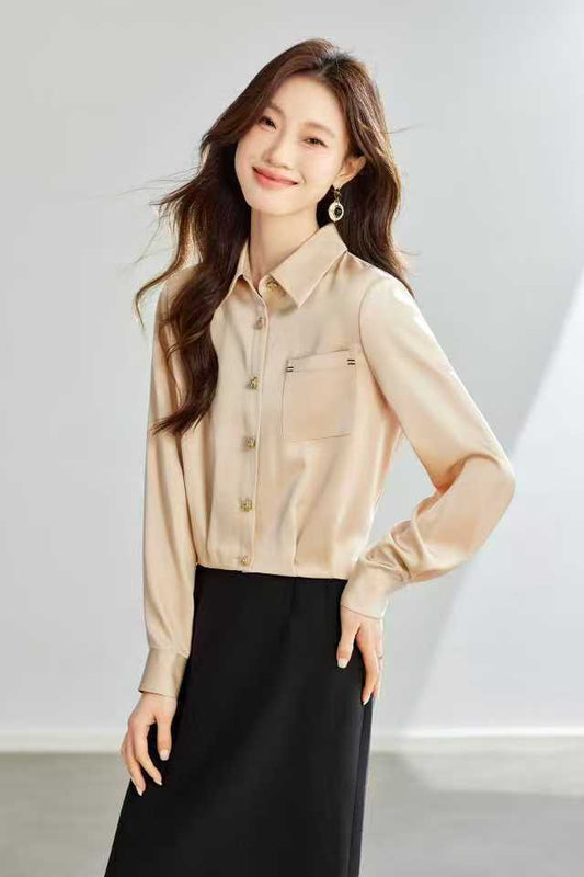 Golden Draped Shirt - GOLDEN