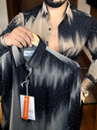Abstract Pearl Shirt - Grey:Black