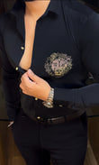Lion Japanese Lycra Shirt - Black