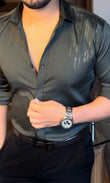 Electrify Giza Cotton Lycra Shirt - Emerald