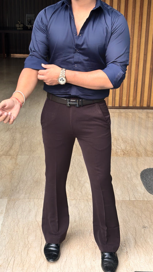 Japanese Bootcut Trouser - Brown