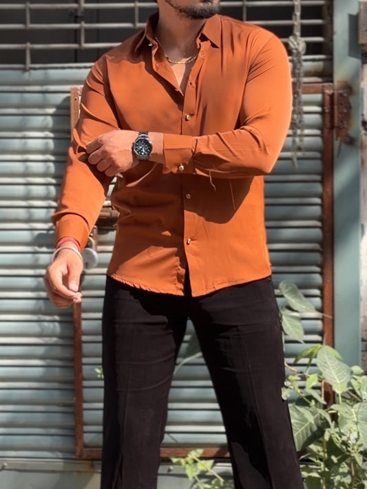 Japanese Shirt and Black Trouser Coord set - Coral