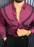 Venom Legacy Jacquard Shirt - WINE