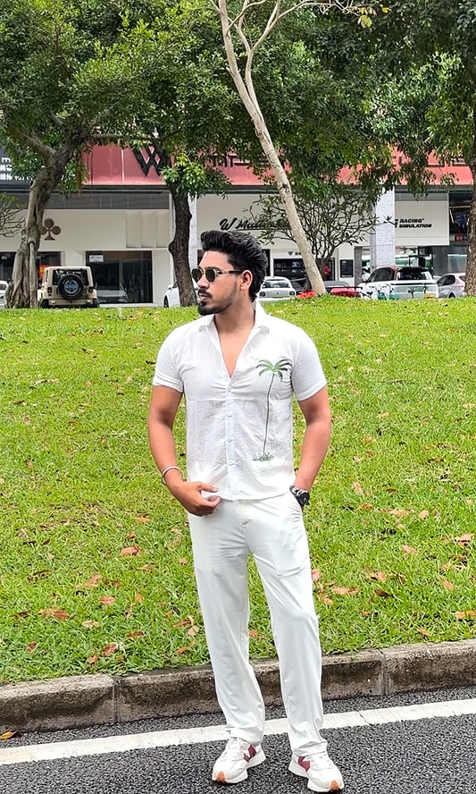 Beijing Edition Premium Linen Shirt - White