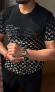 VL Printed Bling Tshirt - Black