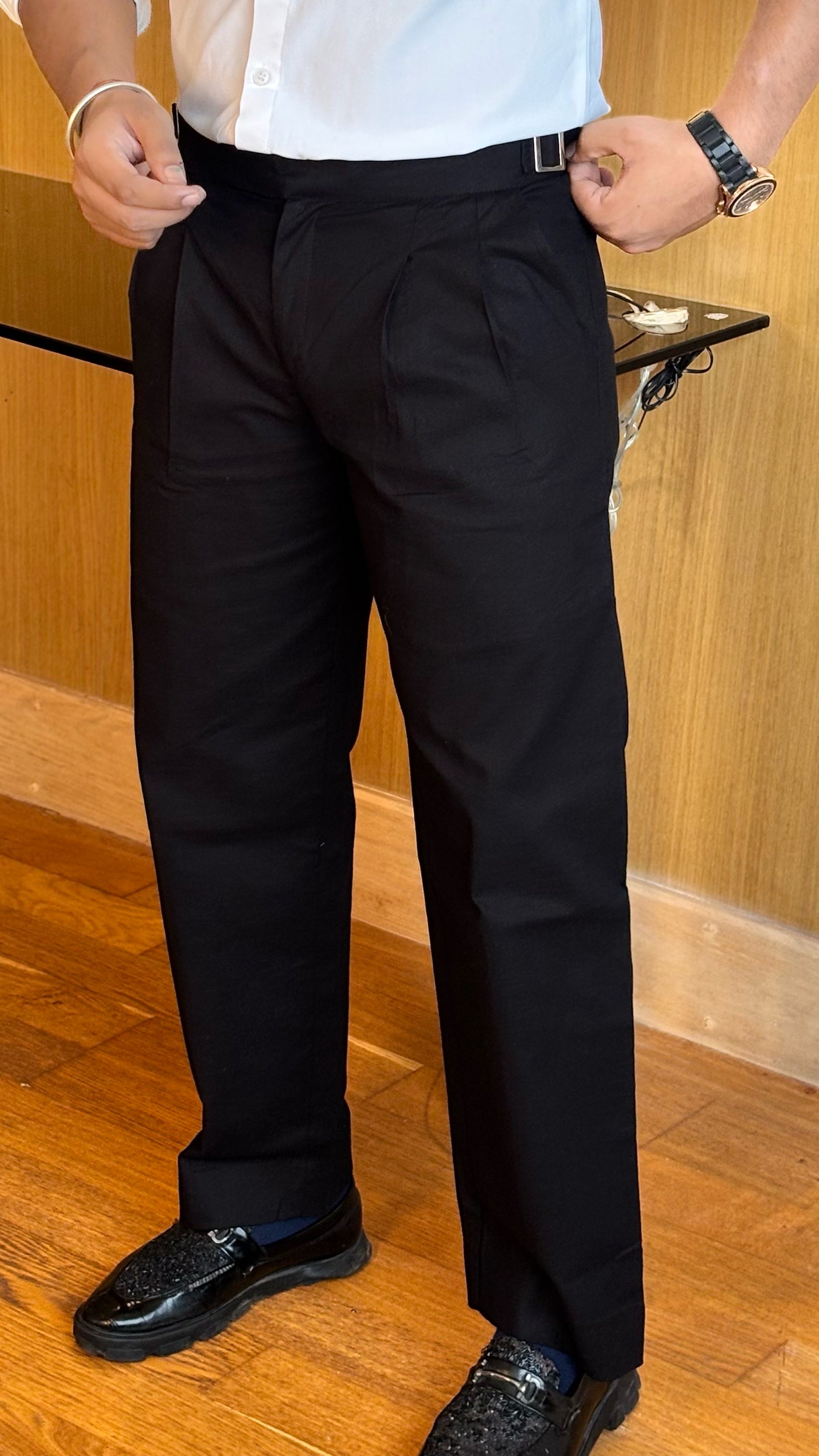 Gurkha Pants Classic Buckle - Black