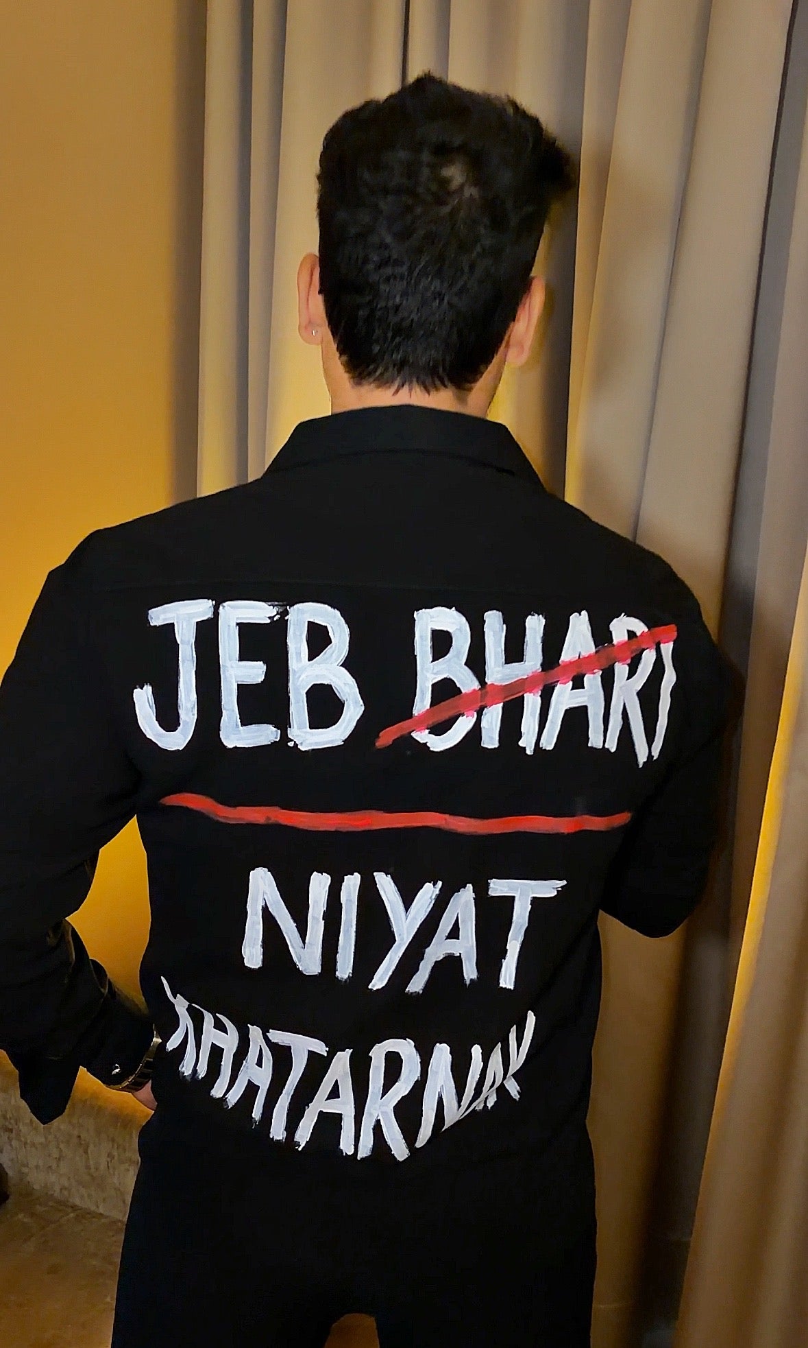 Khatarnak Festive Hand Painted Xclusive Shirt - Black