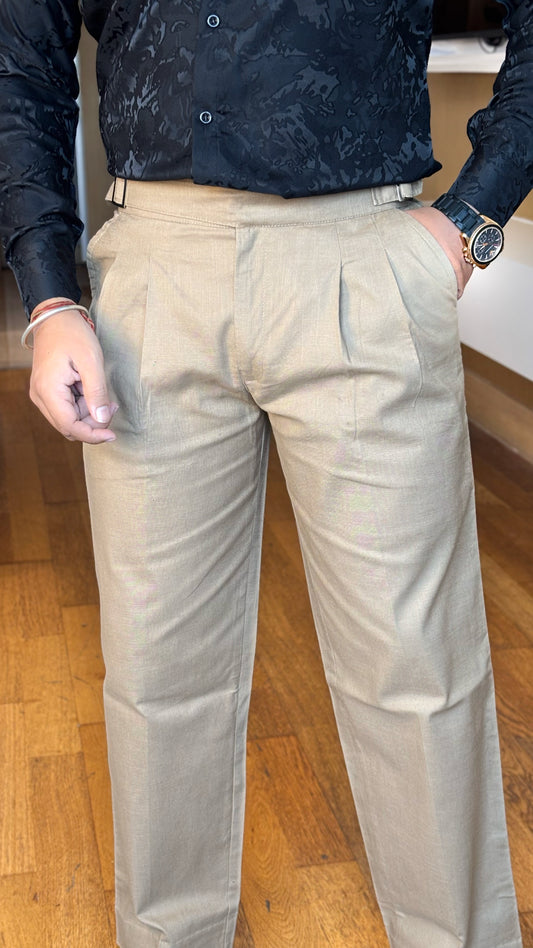 Gurkha Pants Classic Buckle - Beige