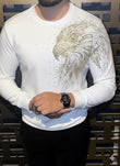 Eagle Swarovski Sweatshirt - White