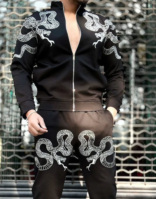 Off Duty Luxe Tracksuit - Black