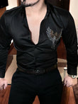 Falcon Giza Cotton Lycra Shirt - Black