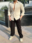 Linen Pants Relaxed Fit – Black