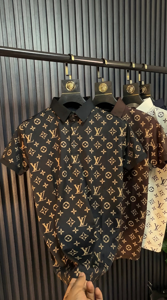 VL all over printed Tshirt - black