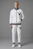 Deer luxuxry rhinestone tracksuit - white