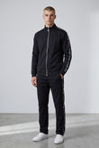 loui vuitto side patti tracksuit - black