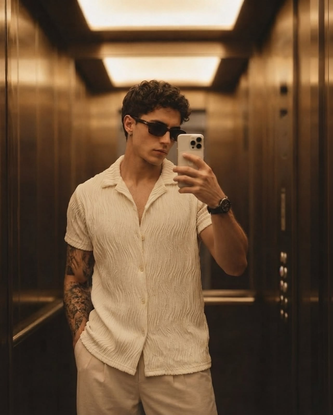 Ripple Knit Resort Shirt