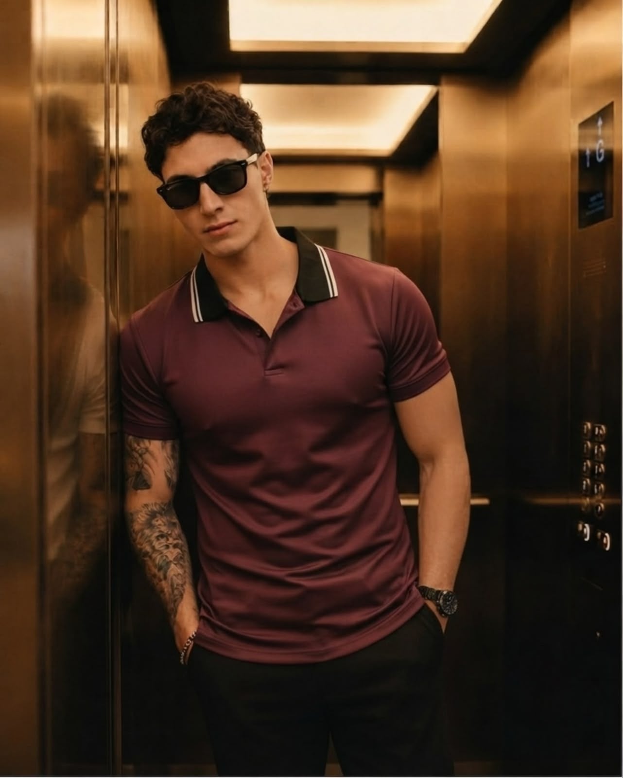 Wine Polo Tshirt