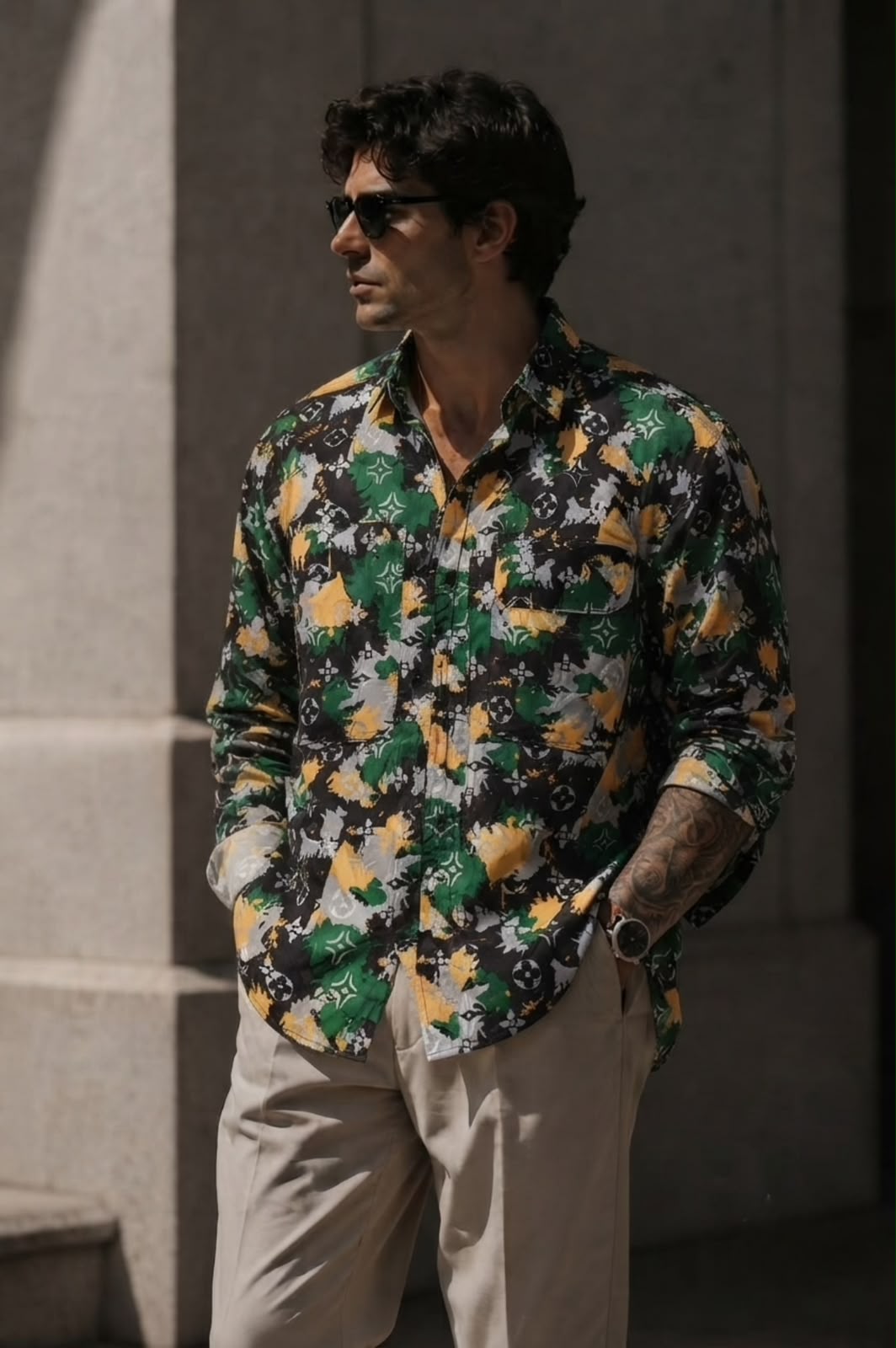 Prism Graphic Button Down shirt