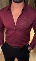 Predator Stitchless Jacquard Shirt - Wine
