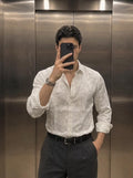 Frosted Bloom Luxe Shirt - White