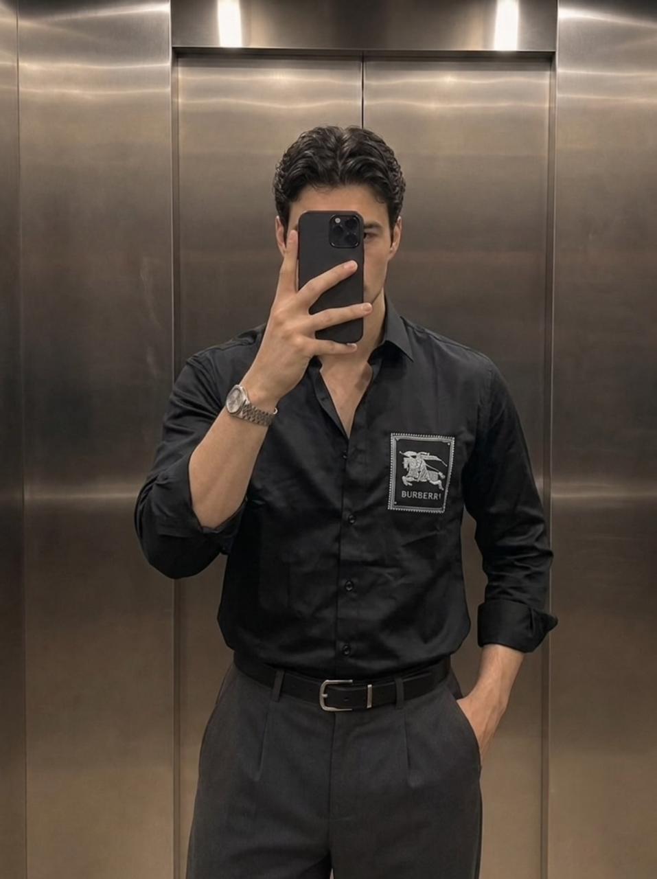 Berry Logo Shirt - Black