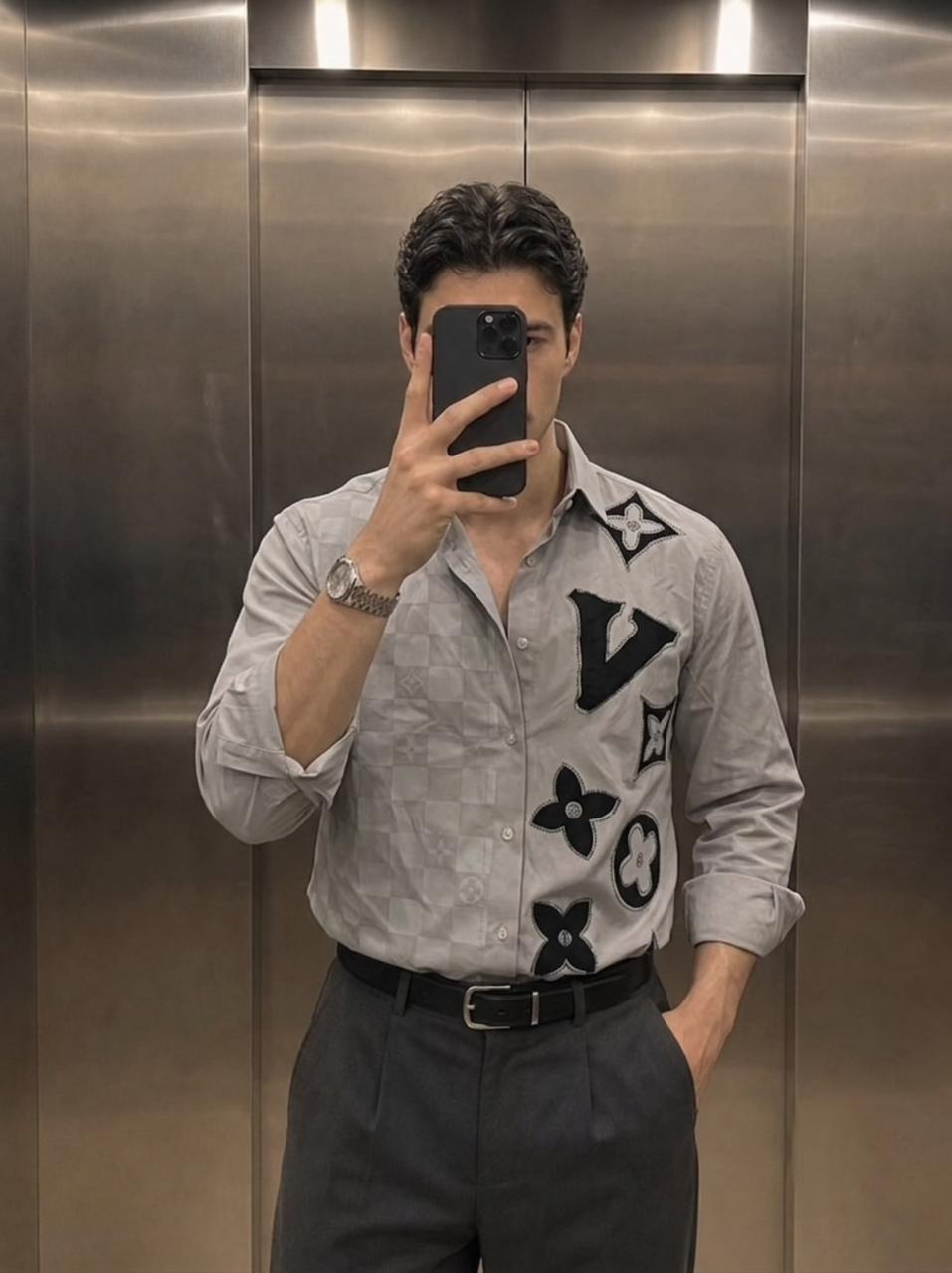 VL Patch Premium Shirt - Grey