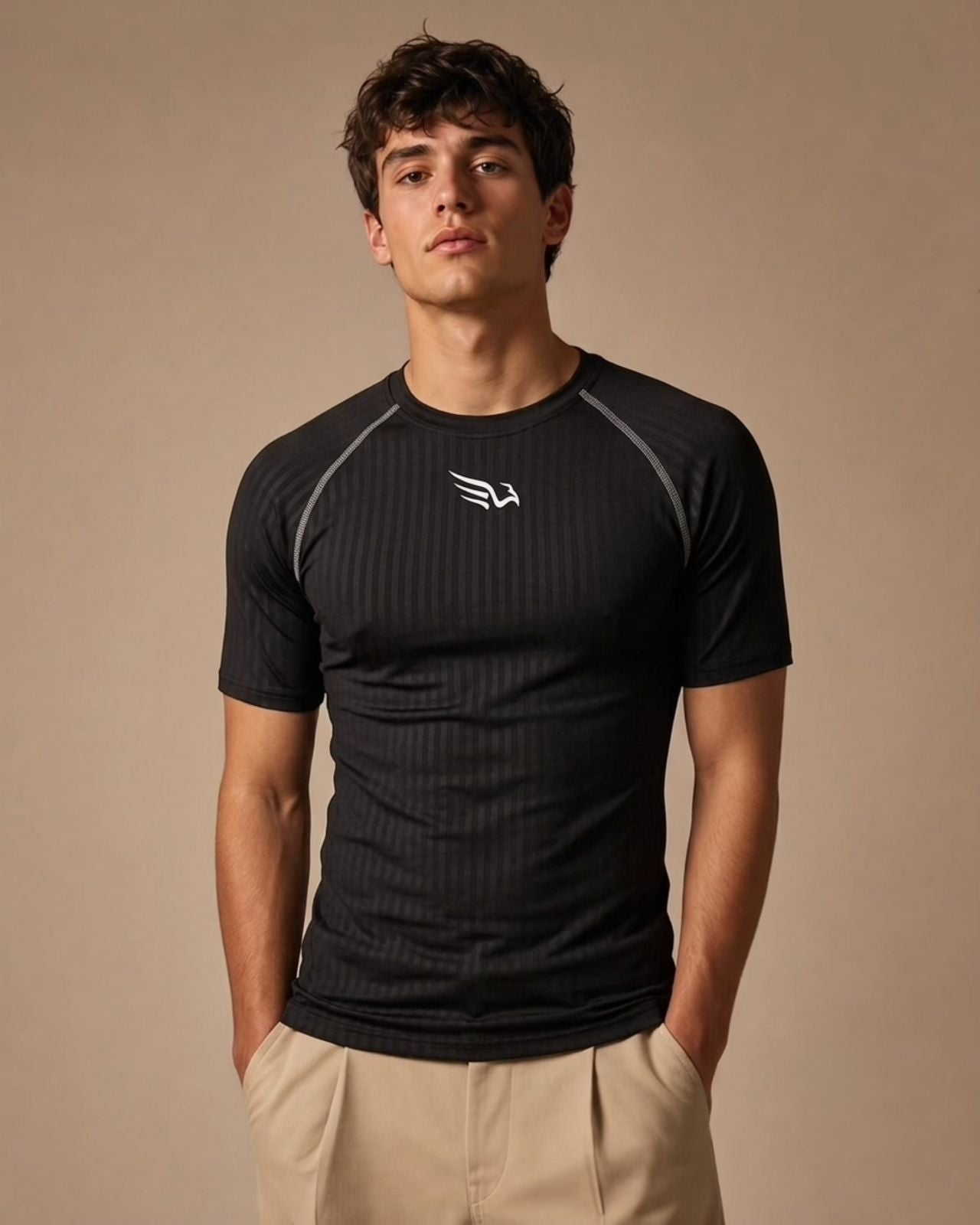 UA Gym Fitted Tshirt - Black