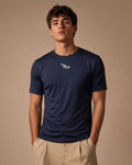 UA Solid Lycra Tshirt - Navy