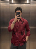 LV Patch lycra Shirt - Wine