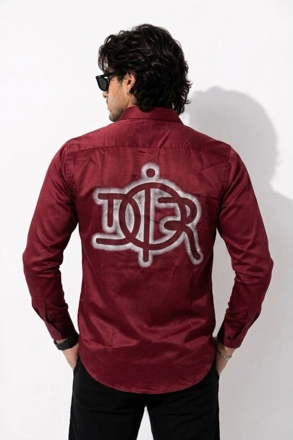 Embroidered Logo Shirt - Red