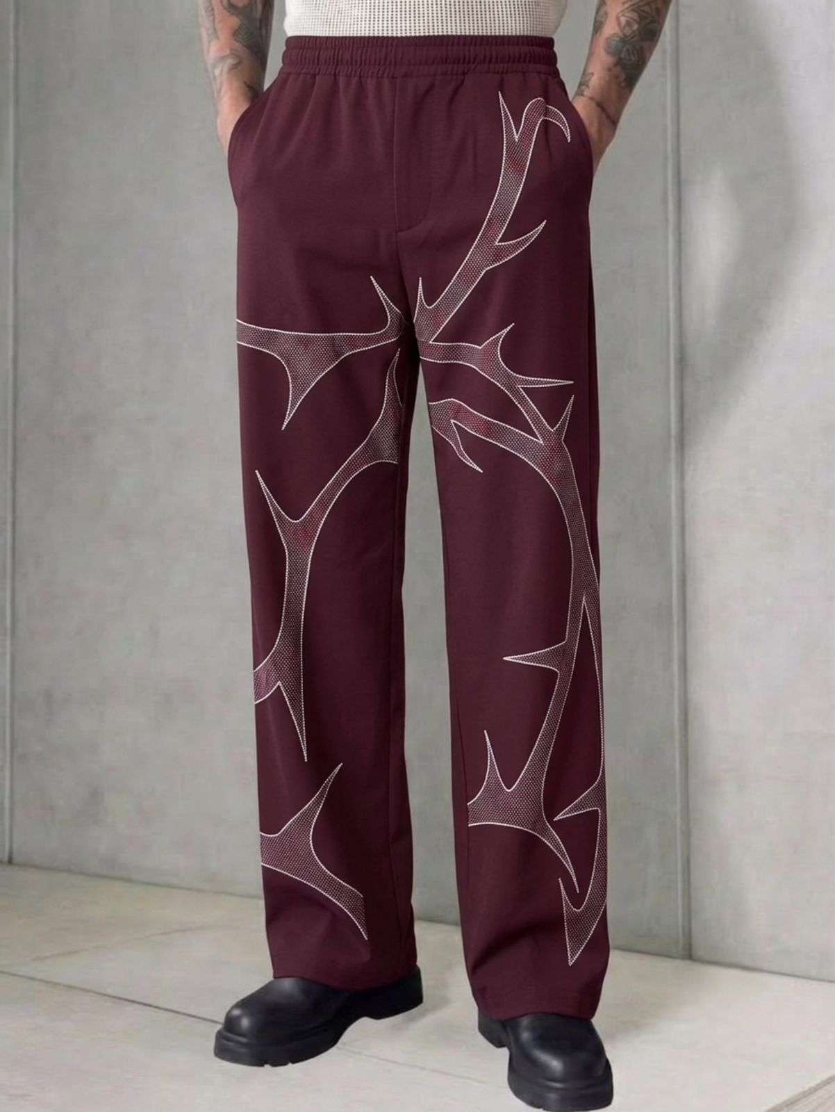 Scarlet Motion Jogging Trousers - Wine