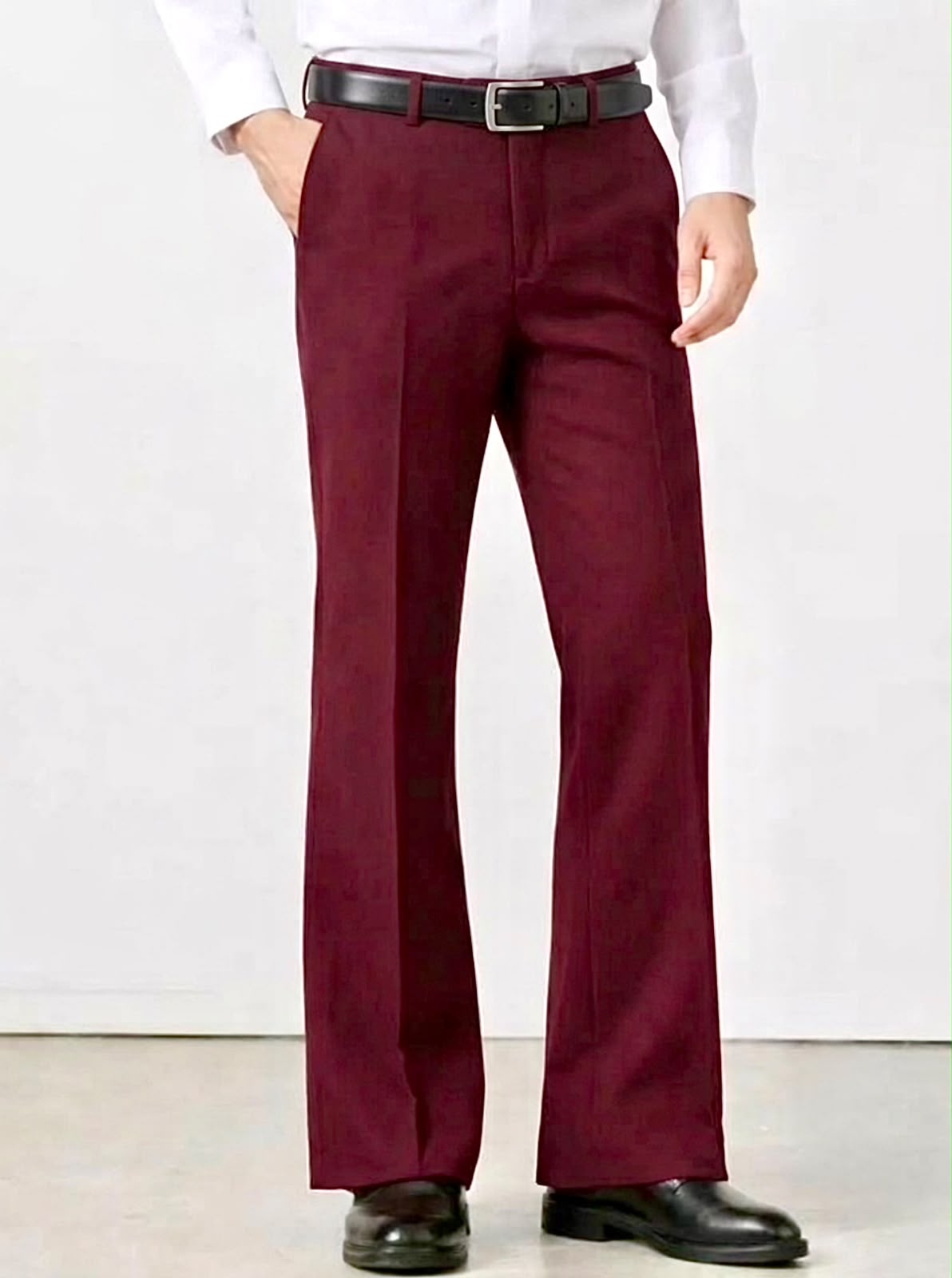 Japanese Bootcut Trouser - Wine