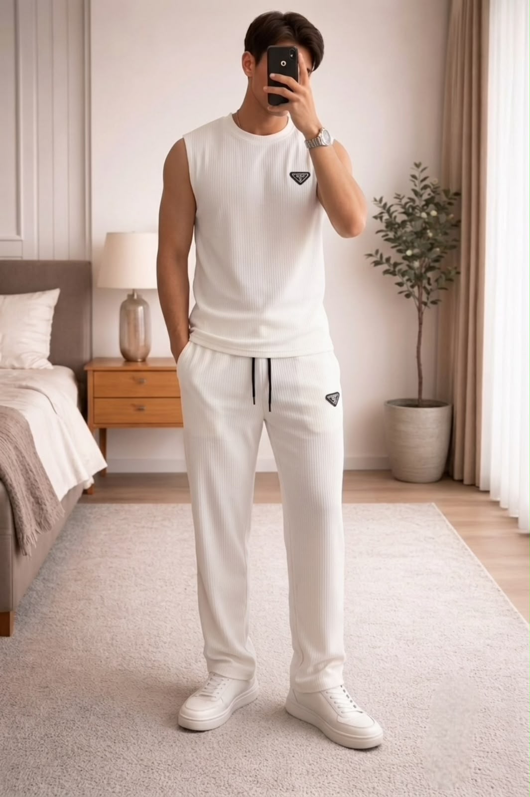Noir Eclipse Structured Coord Set - White